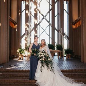 Stormy Blue Azazie Bridesmaids Dress